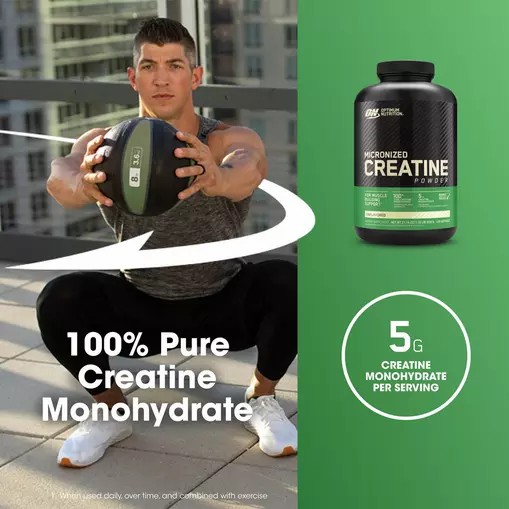 Optimum Nutrition Micronized Creatine Powder Unflavored 1.32 lb (120 Servings) Norge | UCDQF7240