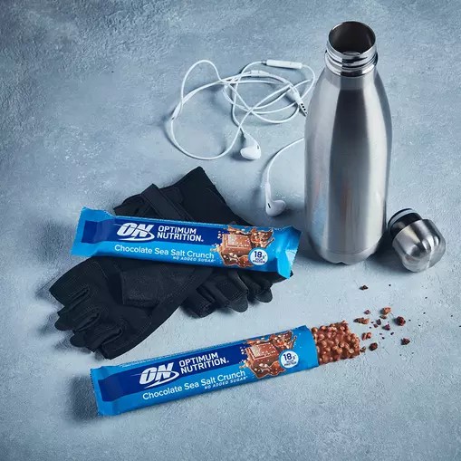 Optimum Nutrition Protein Bar Chocolate Sea Salt Crunch 720 grams (12 Bars) Norge | INMJX6904
